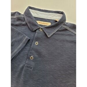Tommy Bahama Polo Shirt‎ Mens L Blue Short Sleeve Golf